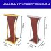Kích thước bục phát biểu thép sơn tĩnh điện cao cấp
